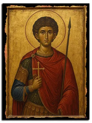 Валериан Римский святой мученик — икона на дереве