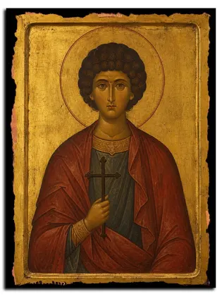 Горгий (Гордий) Египетский мученик — икона на дереве