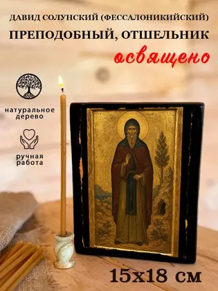 Давид Солунский (Фессалоникийский) Преподобный, отшельник — фото 5