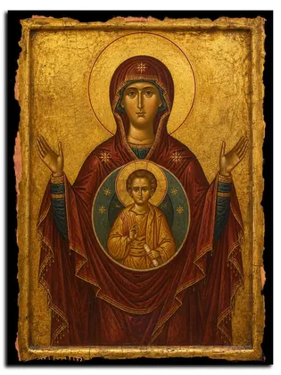 Божией Матери Мати Молебница — икона на дереве