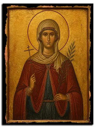 Глафира Амасийская, праведная — икона на дереве