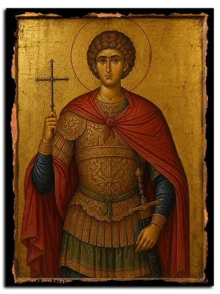 Гордий Каппадокийский, мученик — икона на дереве