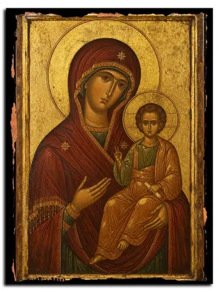 Гребневская Божия Матерь — икона на дереве