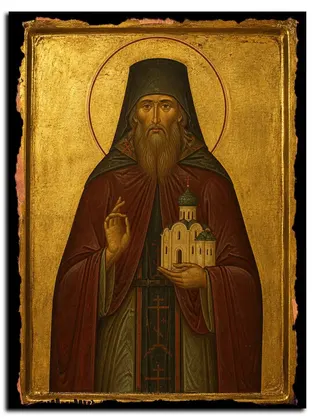 Даниил Ачинский, праведный — икона на дереве
