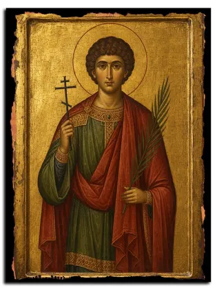 Даниил Никопольский (Армянский), мученик — икона на дереве