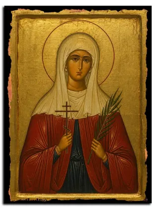 Елисавета Самовская, мученица — икона на дереве