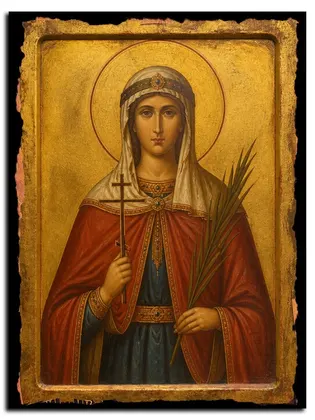Ирина Аквилейская, мученица — икона на дереве