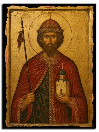 Константин Ярославский, князь — икона на дереве
