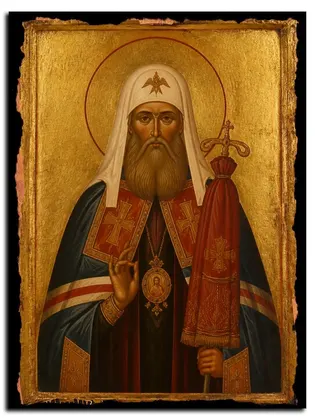 Макарий, митрополит Московский и всея Руси — икона на дереве