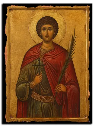 Максим Антиохийский, мученик — икона на дереве