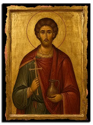 Мученик Феодот Анкирский, корчемник — икона на дереве