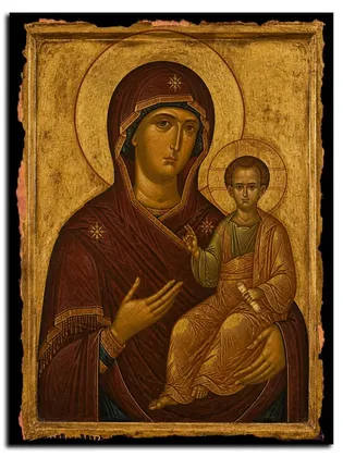 Божией Матери Одигитрия — икона на дереве