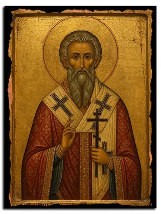Александр Иерусалимский, священномученик — икона на дереве