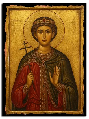 Алексий цесаревич, мученик — икона на дереве