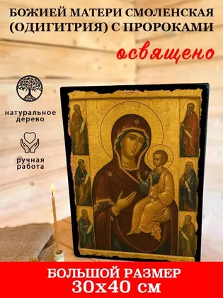 Божией Матери Смоленская (Одигитрия) с пророками — фото 7