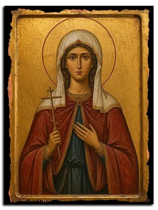 Валентина, мученица — икона на дереве