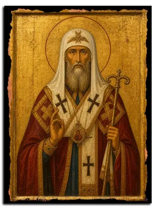 Геннадий Цареградский, патриарх — икона на дереве