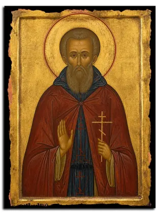Георгий Коссов, исповедник — икона на дереве