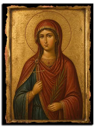 Дария, мученица (Дарья) — икона на дереве
