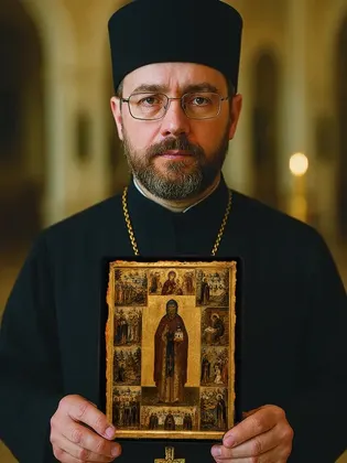 Дмитрий Прилуцкий, преподобный — современное · вариант 2 исполнение — фото 4