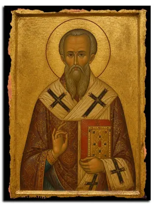 Емилиан Требийский, епископ, святитель — икона на дереве