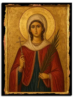 Кристина (Христина) мученица — икона на дереве