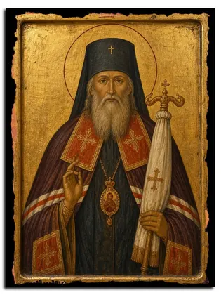 Святитель Афанасий (Сахаров), епископ Ковровский — икона на дереве