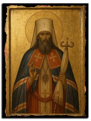 Священномученик Серафим Остроумов, архиепископ Смоленский — икона на дереве