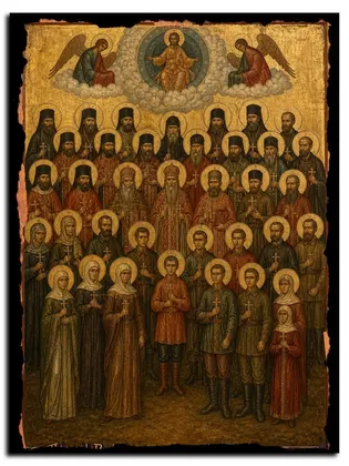 Собор Катынских страстотерпцев — икона на дереве