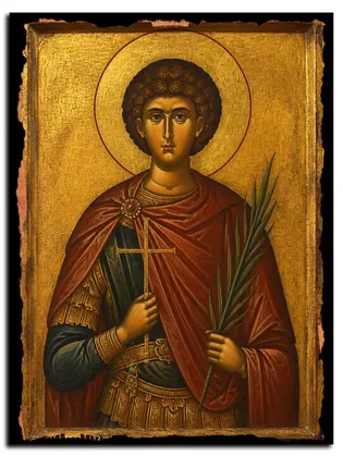 Феодот Адрианопольский, мученик — икона на дереве
