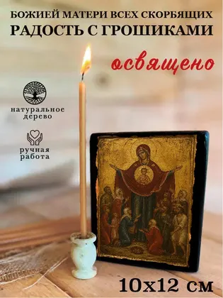 Божией Матери Всех скорбящих радость с грошиками — фото 3
