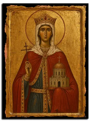 Ирина Константинопольская — икона на дереве