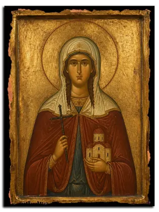 Александра Амисийская (Понтийская) — икона на дереве