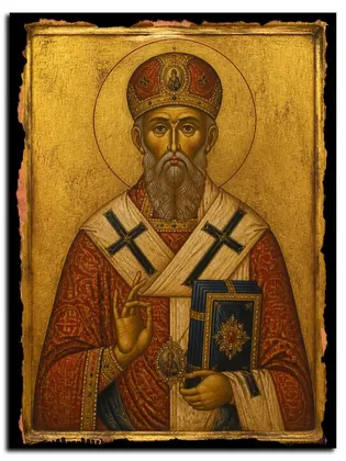 Артемий Солунский, святитель — икона на дереве