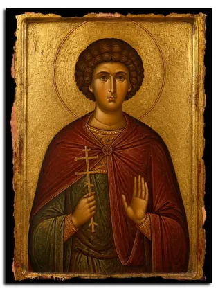 Богдан (Феодот) Адрианопольский, мученик — икона на дереве