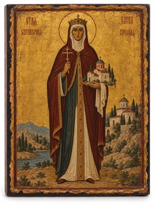 Елена Сербская — состаренное исполнение