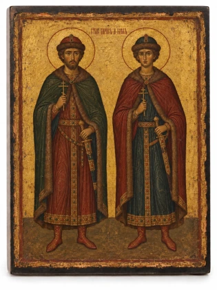 Борис и Глеб — состаренное исполнение