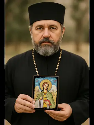 Архангел Рафаил — икона на дереве