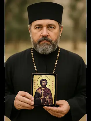 Валерий Мелитинский — икона на дереве