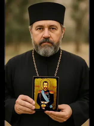 Царь Николай Романов — икона на дереве