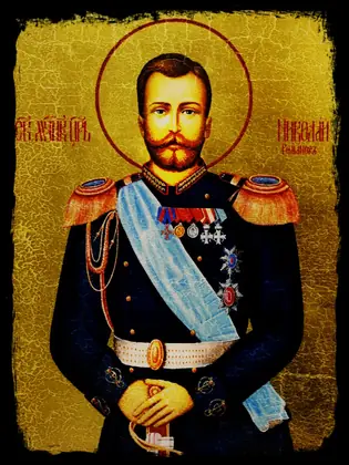 Царь Николай Романов — икона на дереве ручной работы