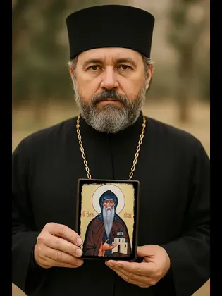 Олег Брянский — икона на дереве