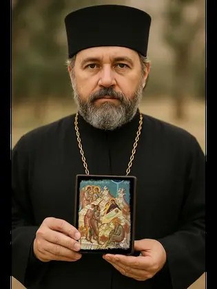 Рождество Христово — икона на дереве