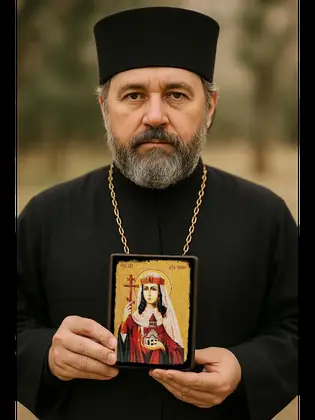 Царица Тамара — икона на дереве