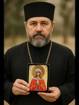 Святая Татиана — икона на дереве