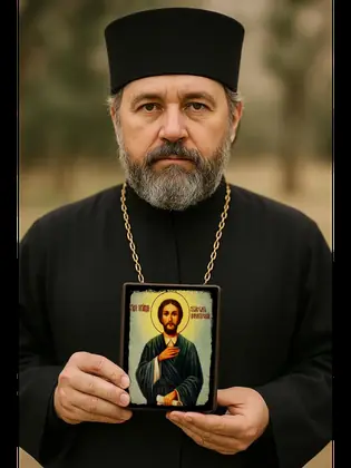 Святой Симеон — икона на дереве