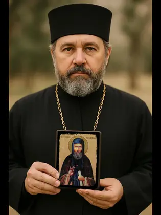 Виталий Александрийский — икона на дереве