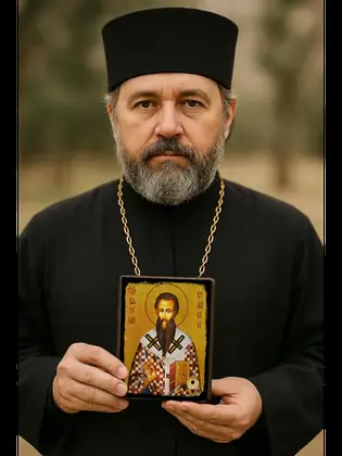 Василий Великий — икона на дереве