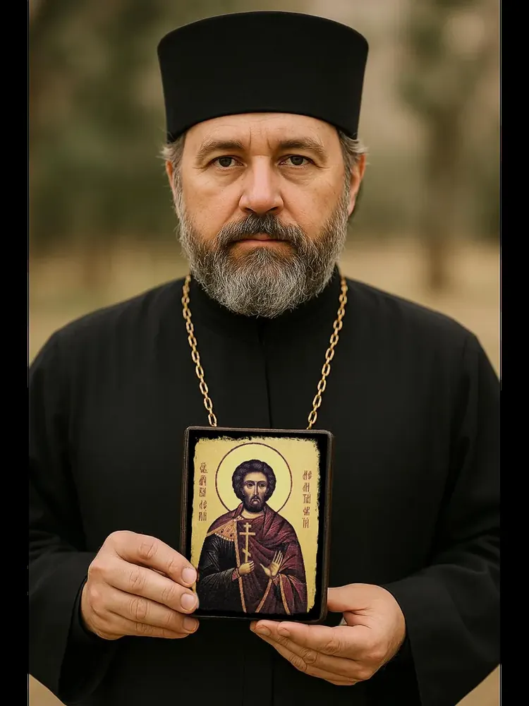 Валерий Мелитинский — икона на дереве ручной работы